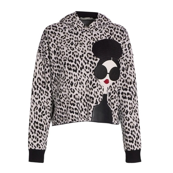 Alice + Olivia Oscar Embellished Relaxed Hoodie - Picture 12 of 12